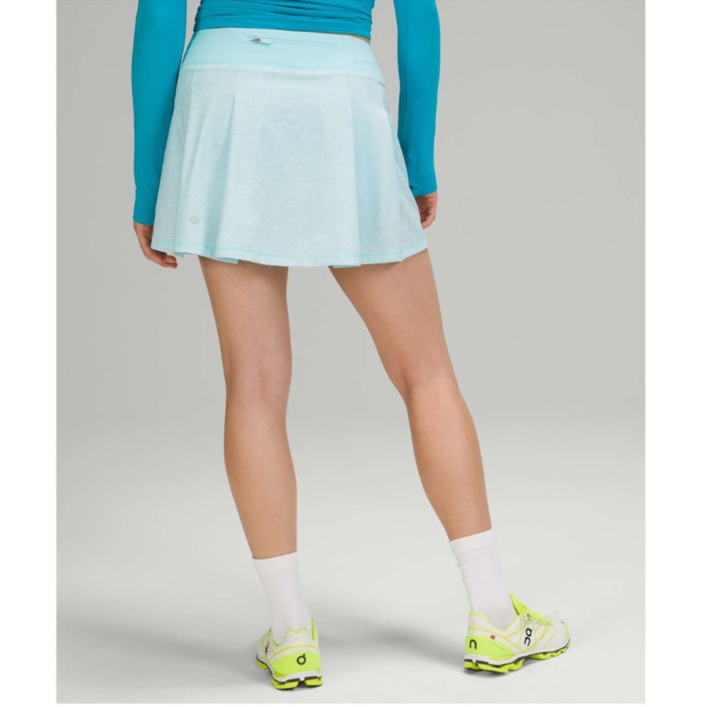 Lululemon Pace Rival Skirt Heather‎ Lux Icing Blue size 6